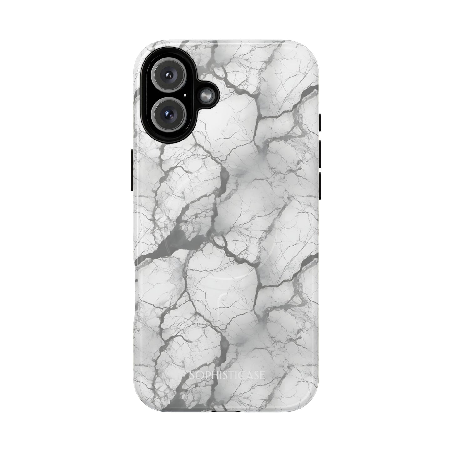 Marble Opulence in Charcoal Grey - iPhone Magsafe Case