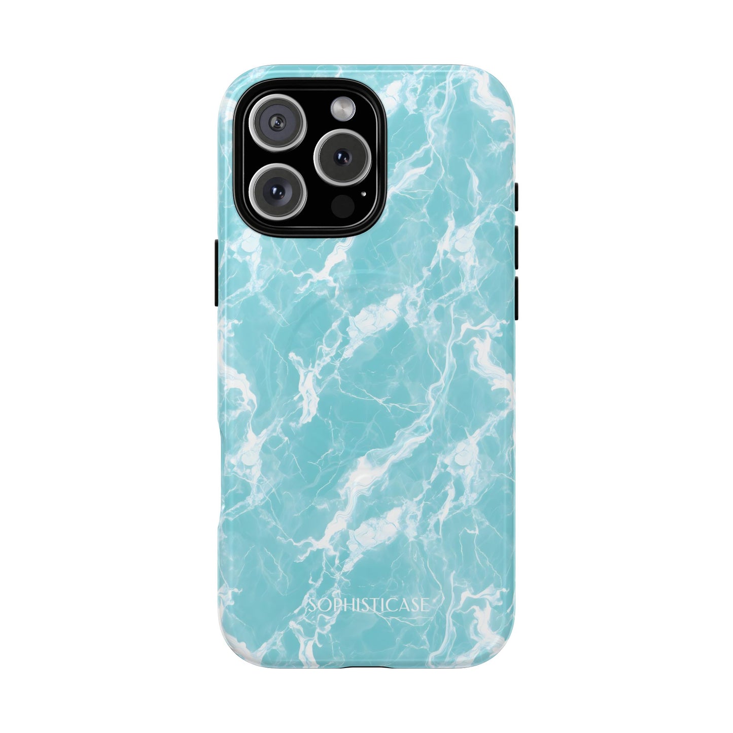 Marble Crush in Aqua - iPhone Magsafe Case