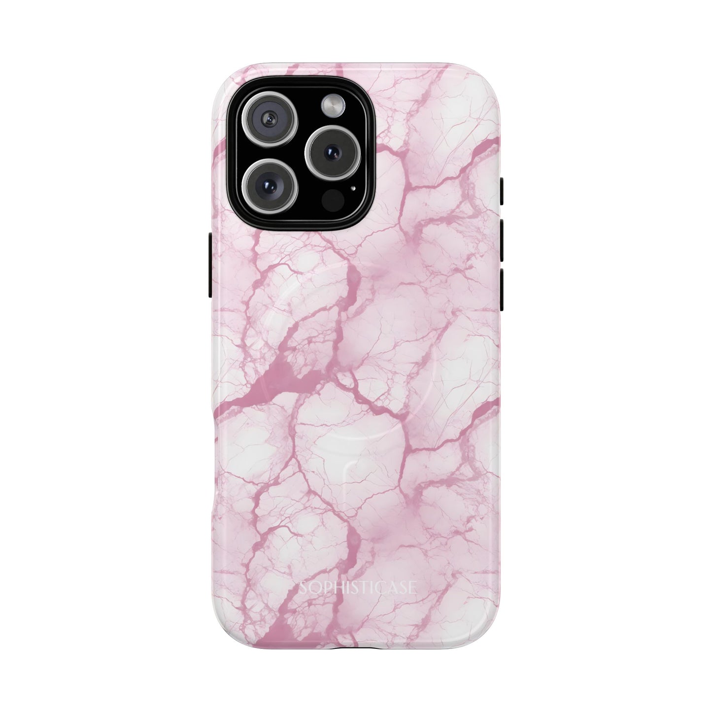 Marble Opulence in Pink - iPhone Magsafe Case