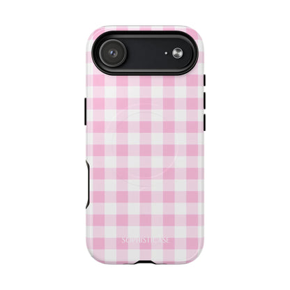 Gingham in Pink - iPhone Magsafe Case