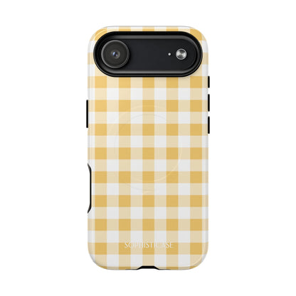 Gingham in Yellow - iPhone Magsafe Case
