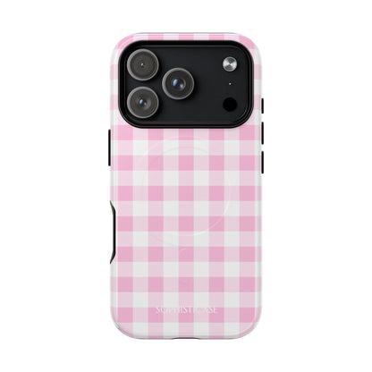 Gingham in Pink - iPhone Magsafe Case