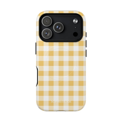 Gingham in Yellow - iPhone Magsafe Case
