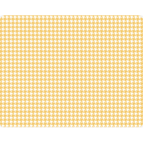 Faux Leather Mouse Mat - Houndstooth in Mustard