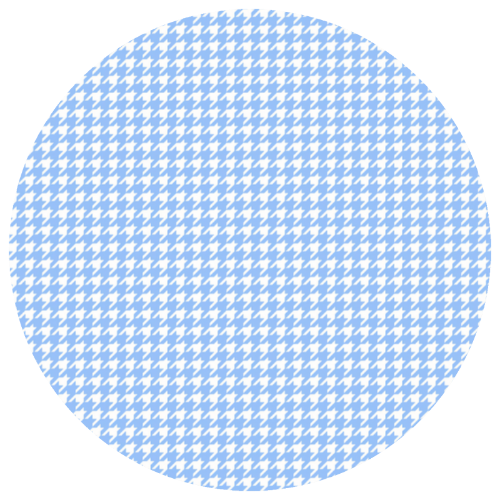 Coaster Ceramic - Houndstooth in Blue