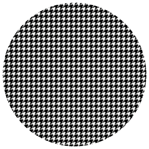 Coaster Ceramic - Houndstooth in Black