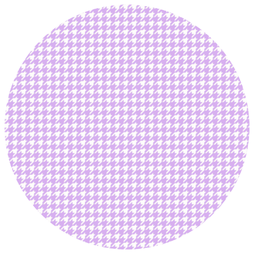 Coaster Ceramic - Houndstooth in Pastel Purple