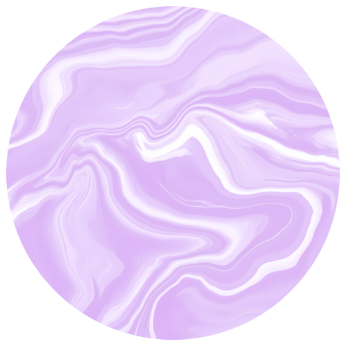 Ceramic Coaster - Liquid Dreams in Pastel Purple