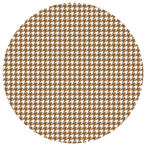 Ceramic Coaster - Houndstooth in Brown