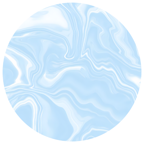 Ceramic Coaster - Liquid Dreams in Light Blue