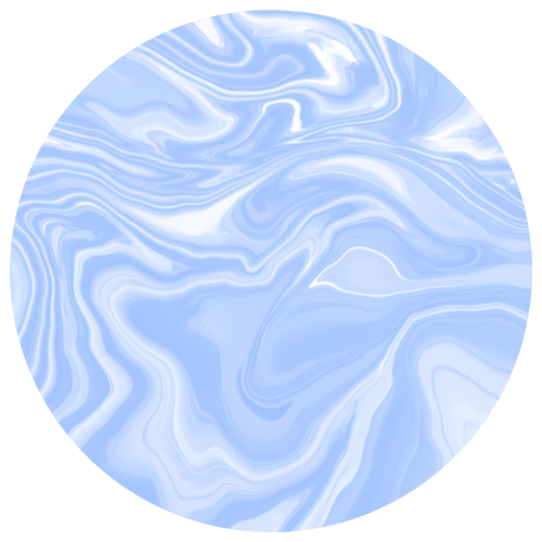 Ceramic Coaster - Liquid Dreams in Smoke Blue