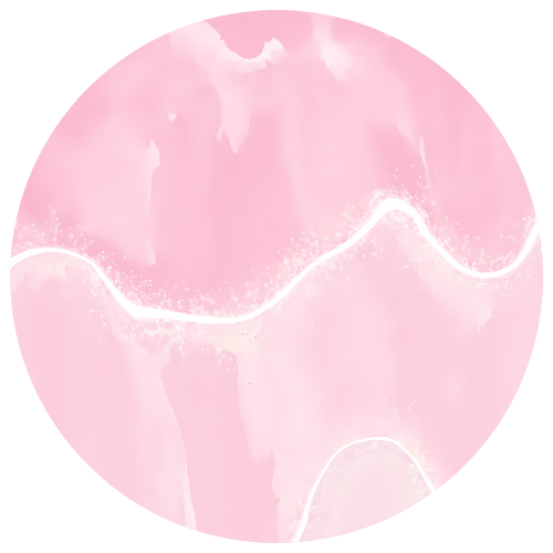 Ceramic Coaster - Serenity in Pink