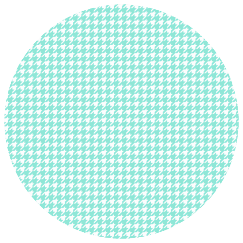 Ceramic Coaster - Houndstooth in Green