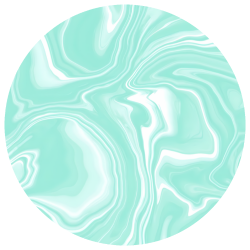 Ceramic Coaster - Liquid Dreams in Green