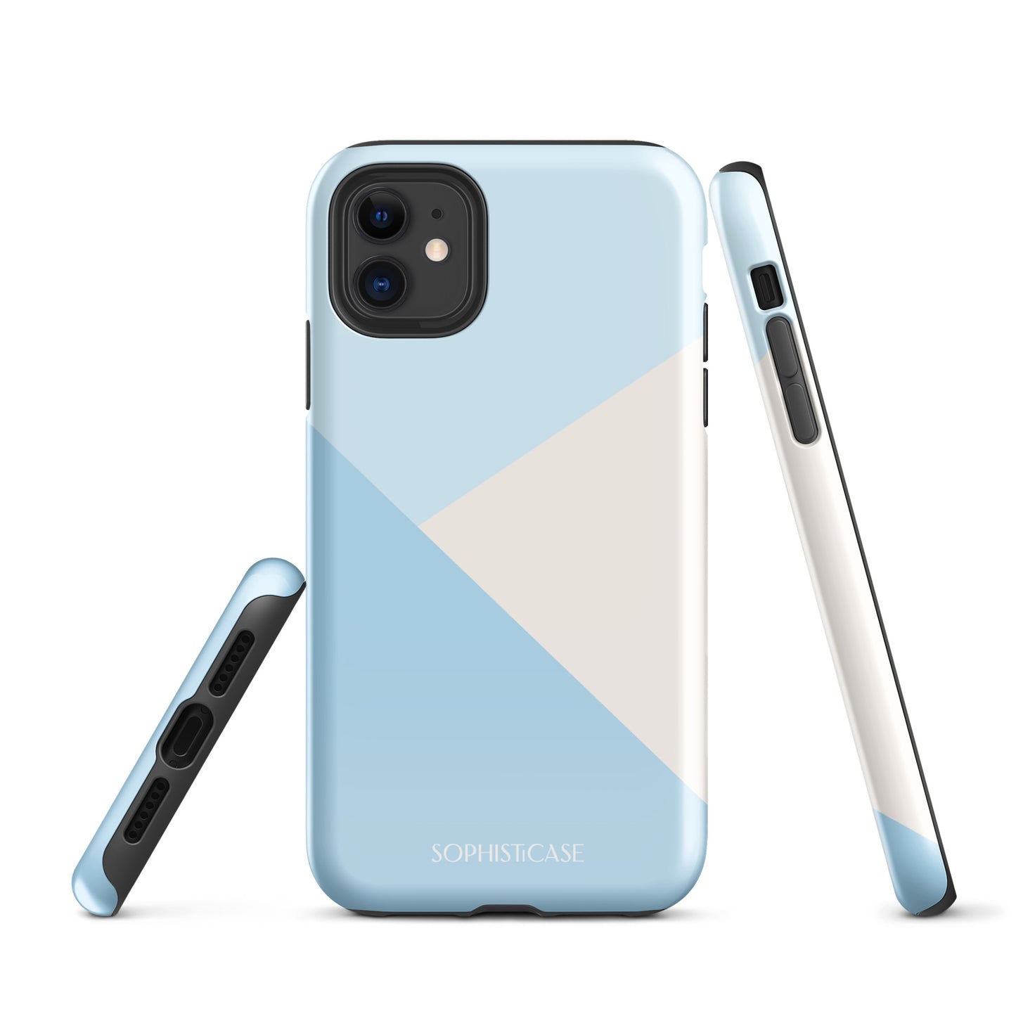 Diagonals in Baby Blue - iPhone® Tough Case