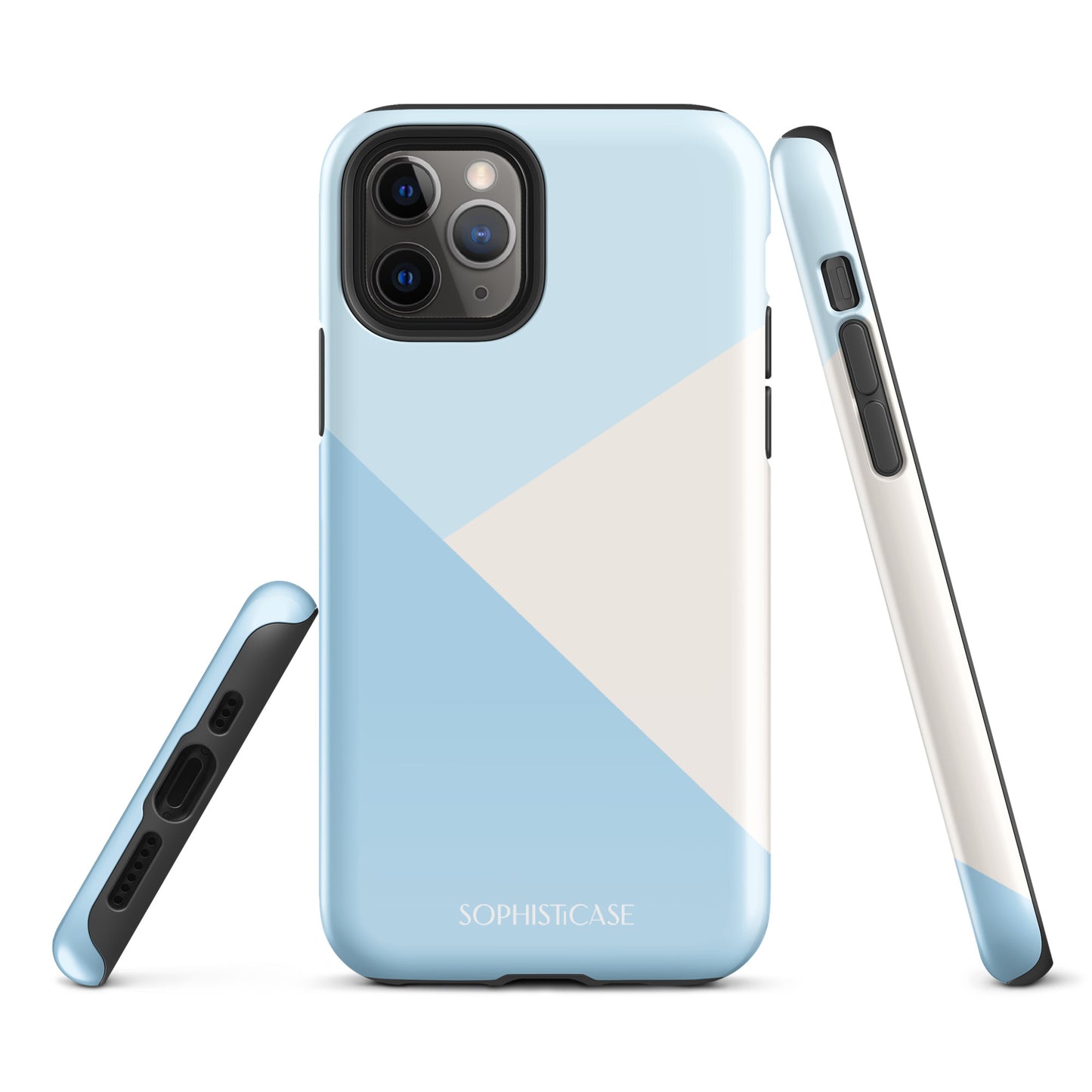 Diagonals in Baby Blue - iPhone® Tough Case