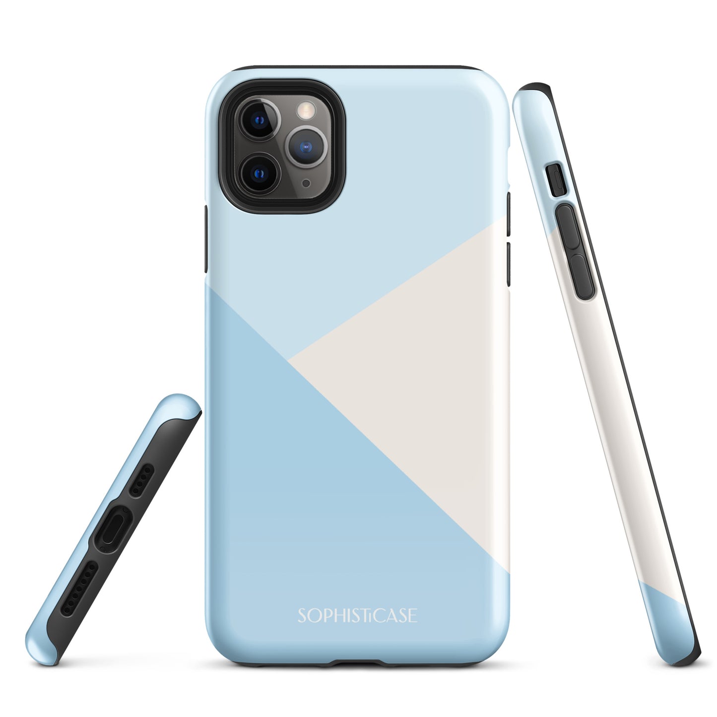 Diagonals in Baby Blue - iPhone® Tough Case