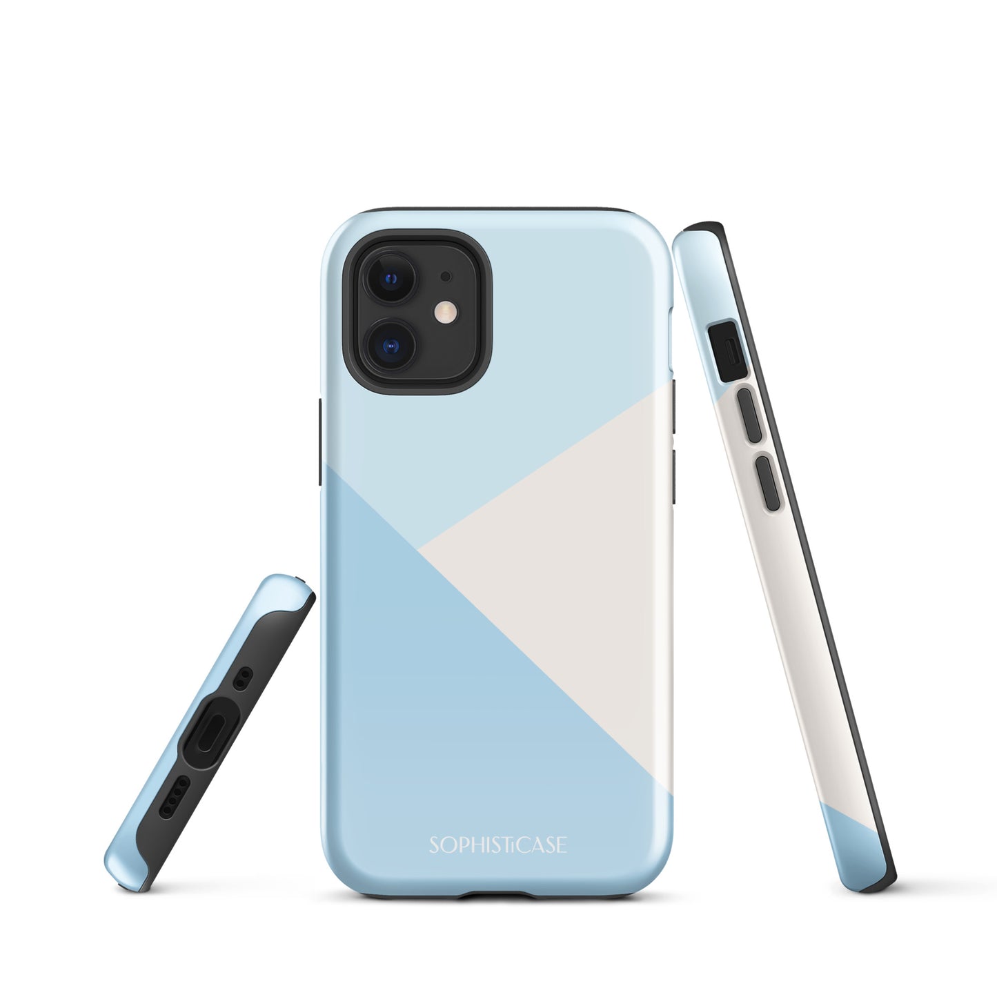 Diagonals in Baby Blue - iPhone® Tough Case