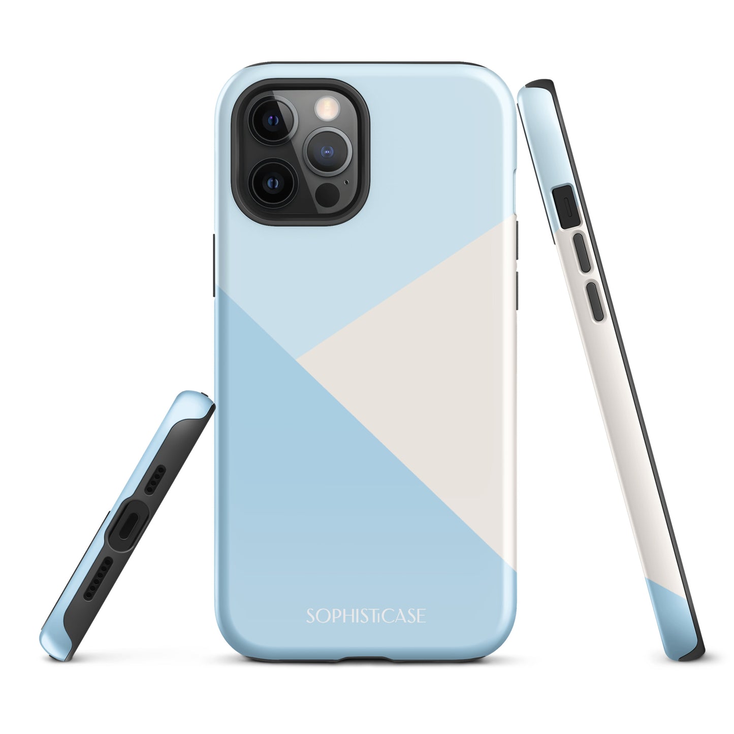 Diagonals in Baby Blue - iPhone® Tough Case