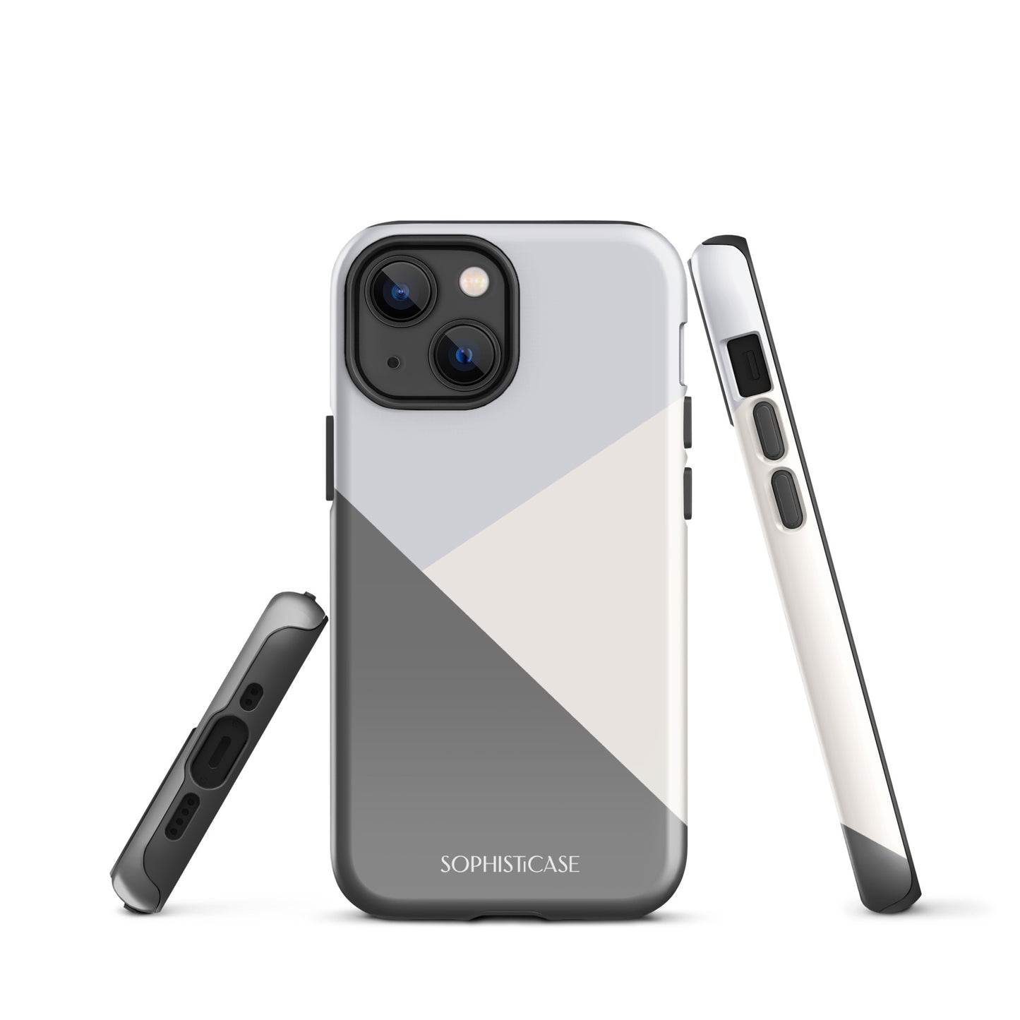 Diagonals in Grey - iPhone® Tough Case