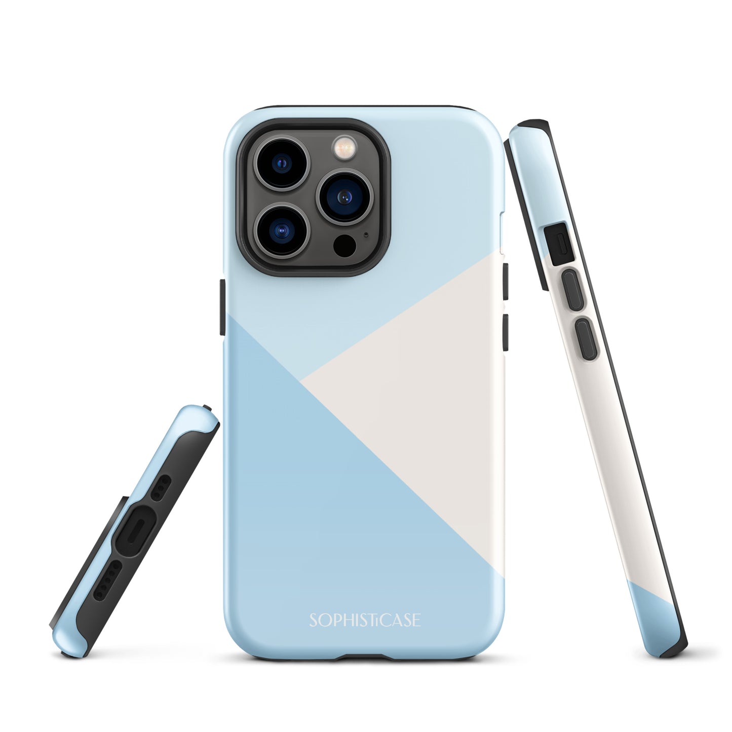 Diagonals in Baby Blue - iPhone® Tough Case