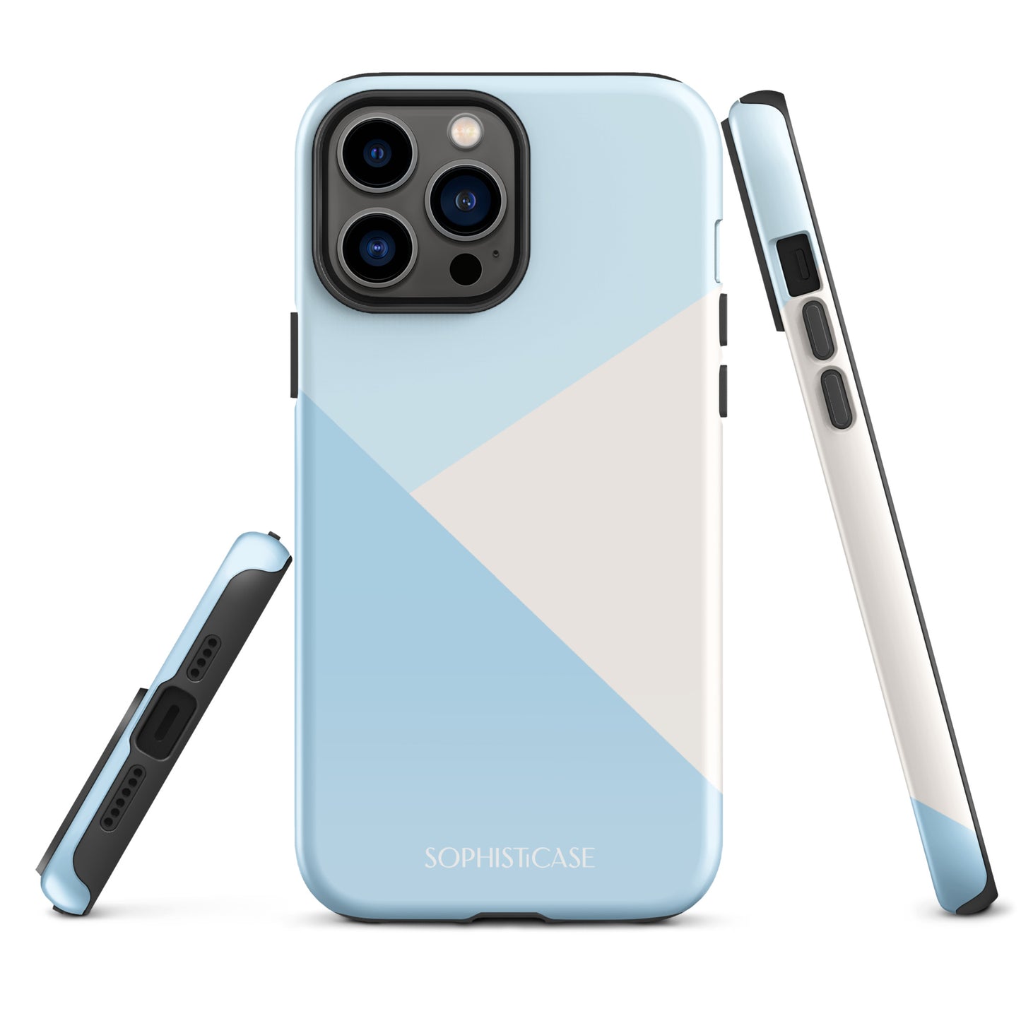 Diagonals in Baby Blue - iPhone® Tough Case