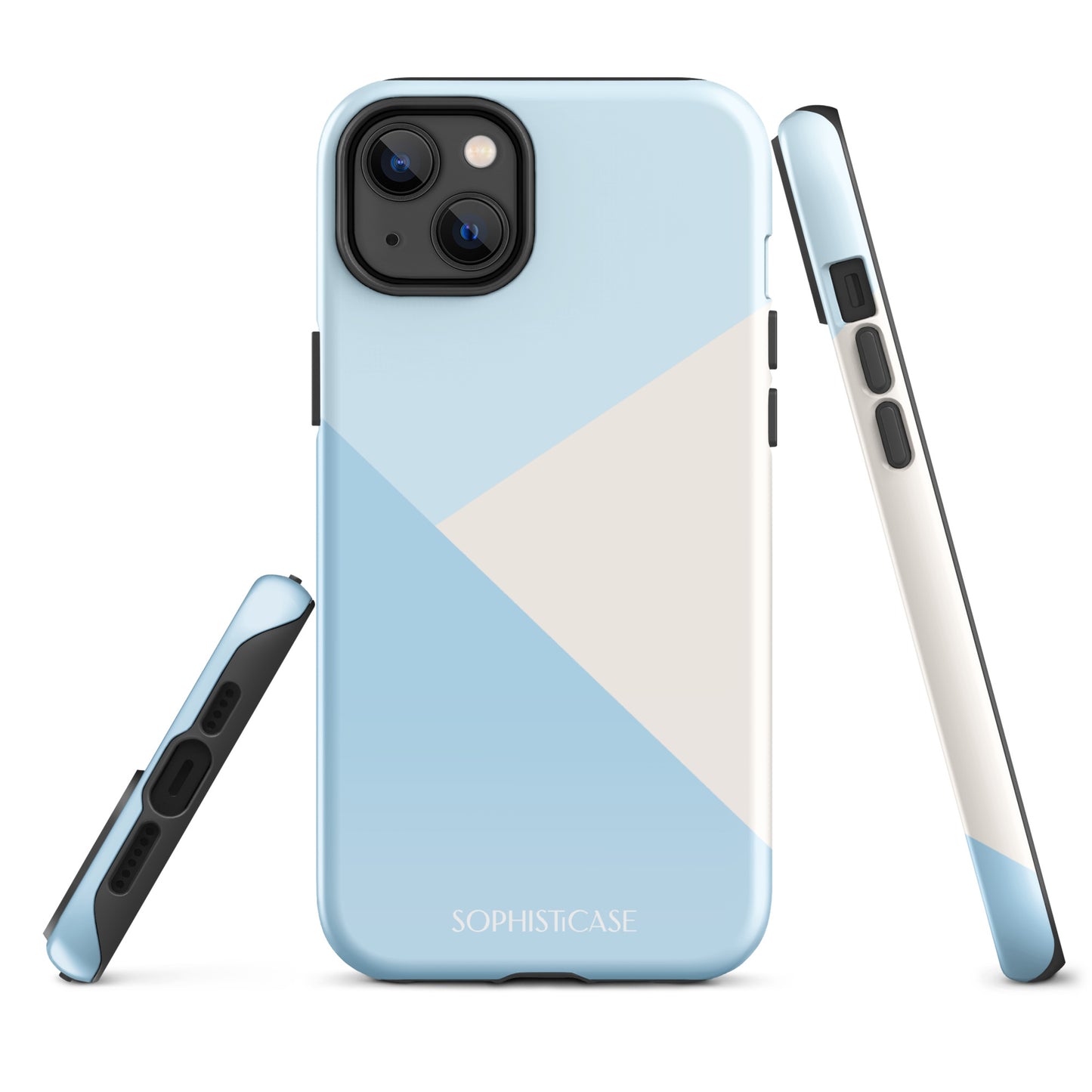 Diagonals in Baby Blue - iPhone® Tough Case