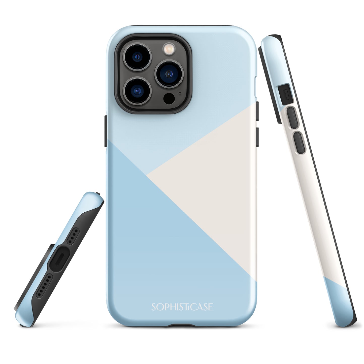 Diagonals in Baby Blue - iPhone® Tough Case