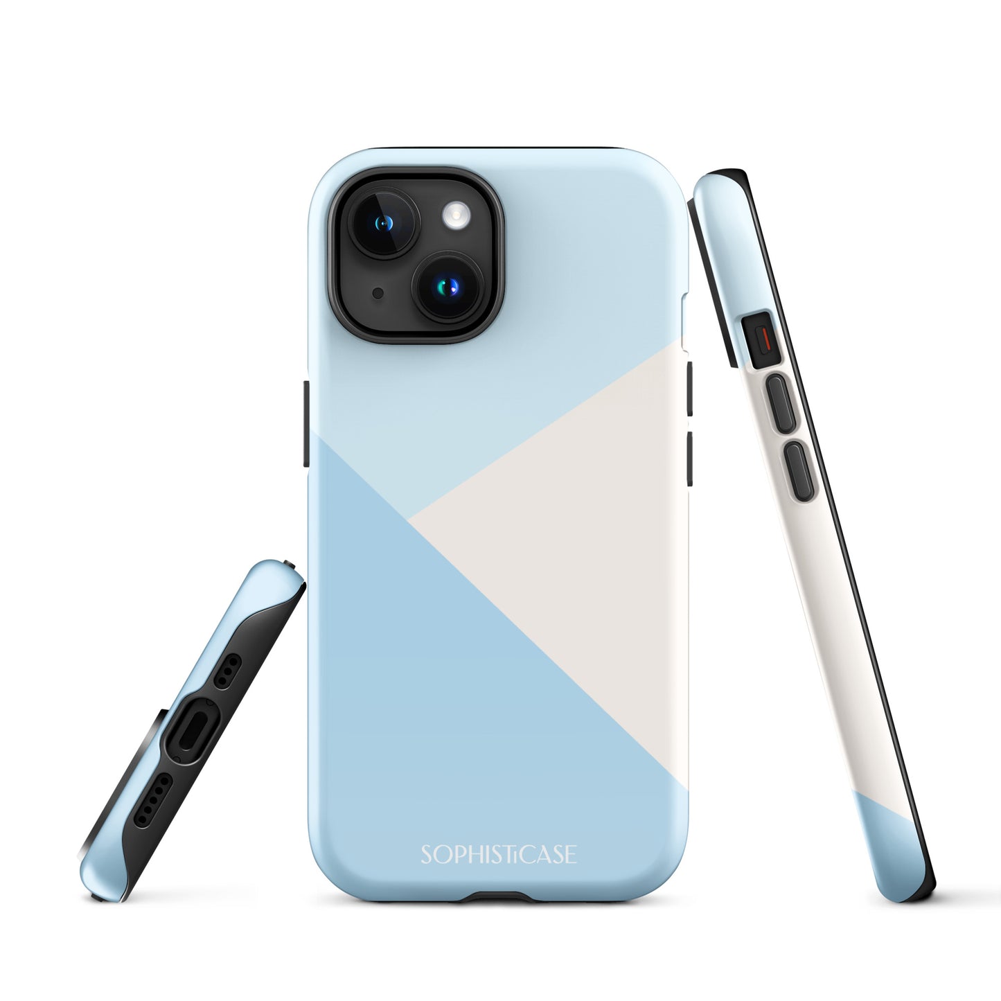 Diagonals in Baby Blue - iPhone® Tough Case