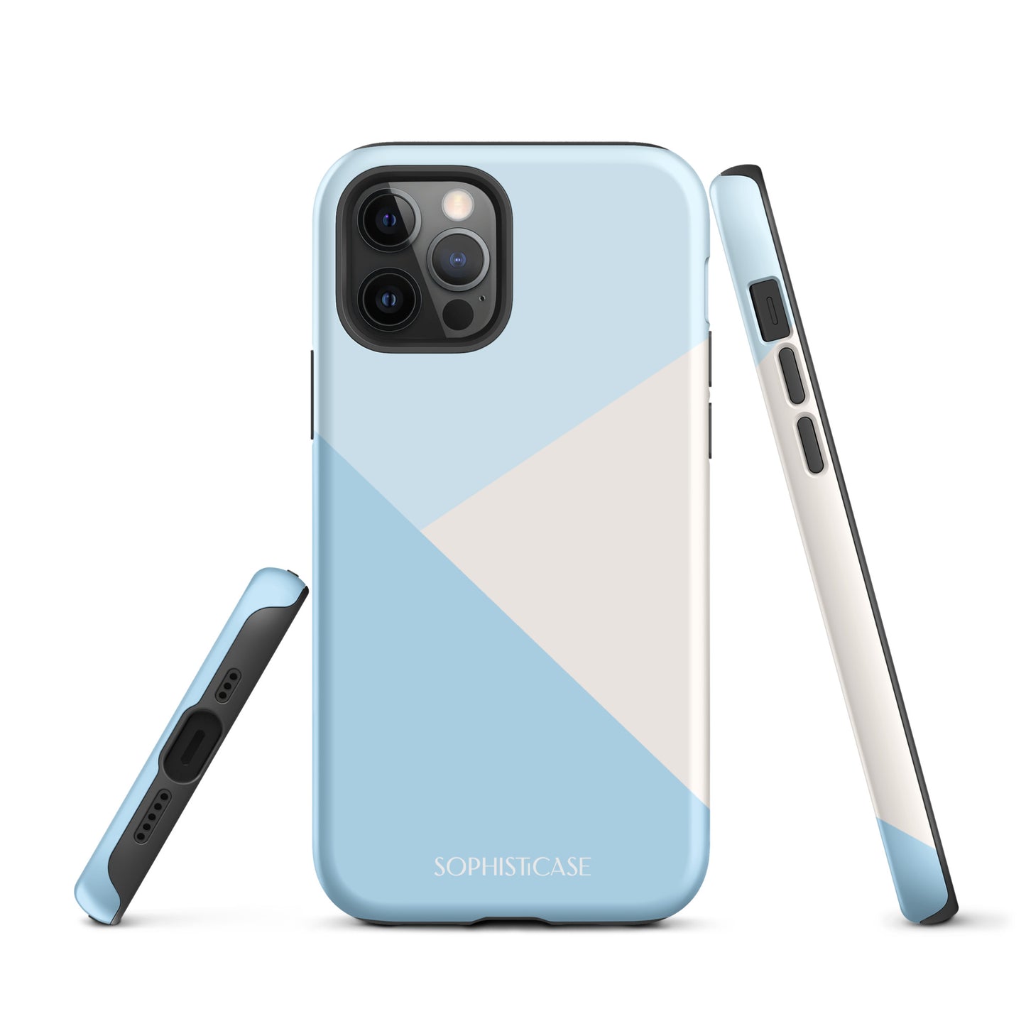 Diagonals in Baby Blue - iPhone® Tough Case