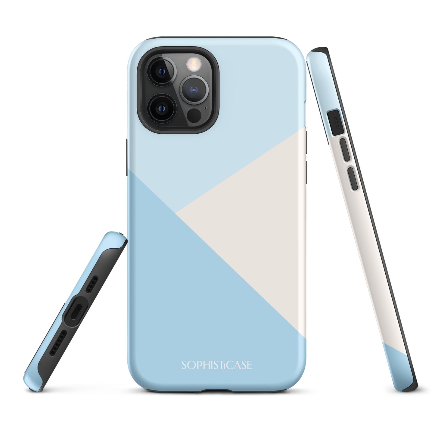 Diagonals in Baby Blue - iPhone® Tough Case