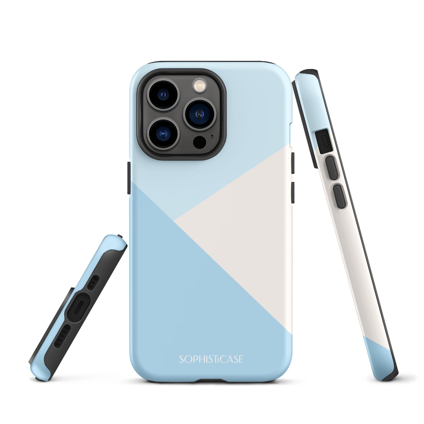 Diagonals in Baby Blue - iPhone® Tough Case