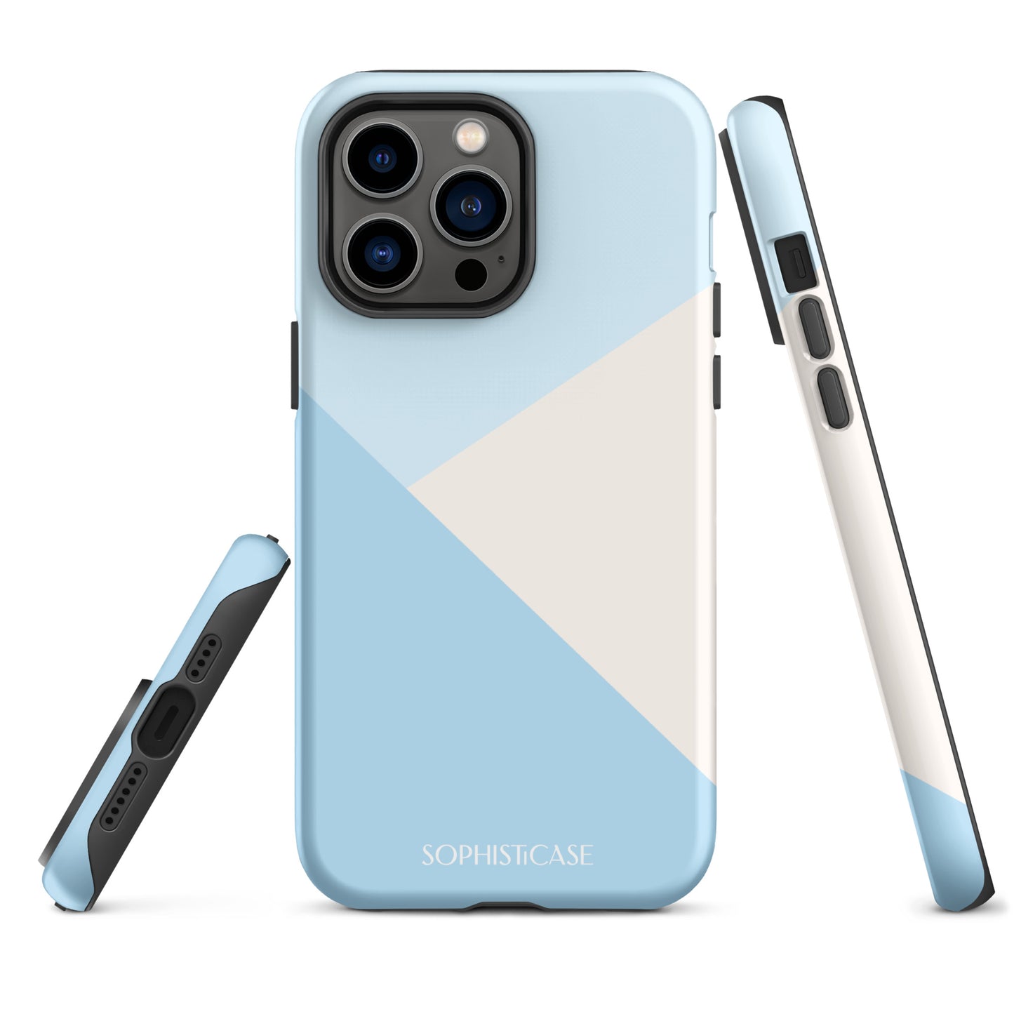 Diagonals in Baby Blue - iPhone® Tough Case