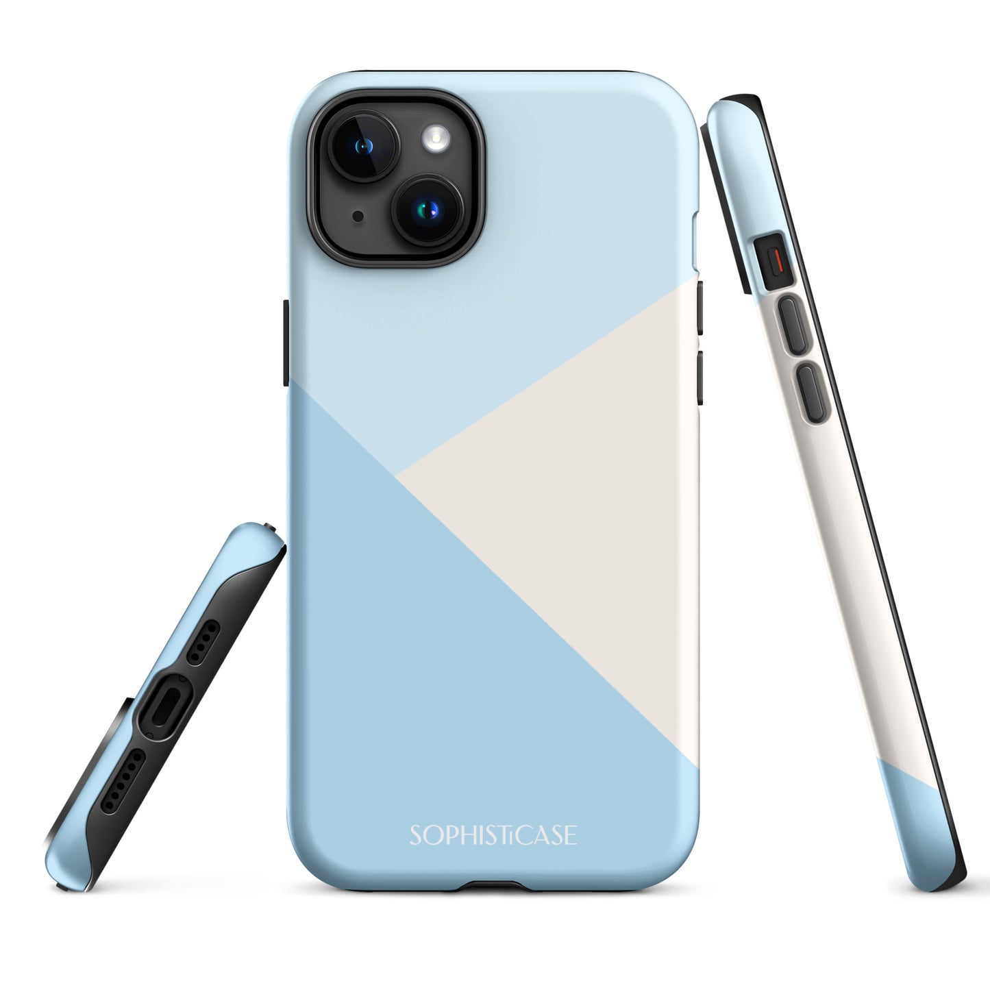 Diagonals in Baby Blue - iPhone® Tough Case