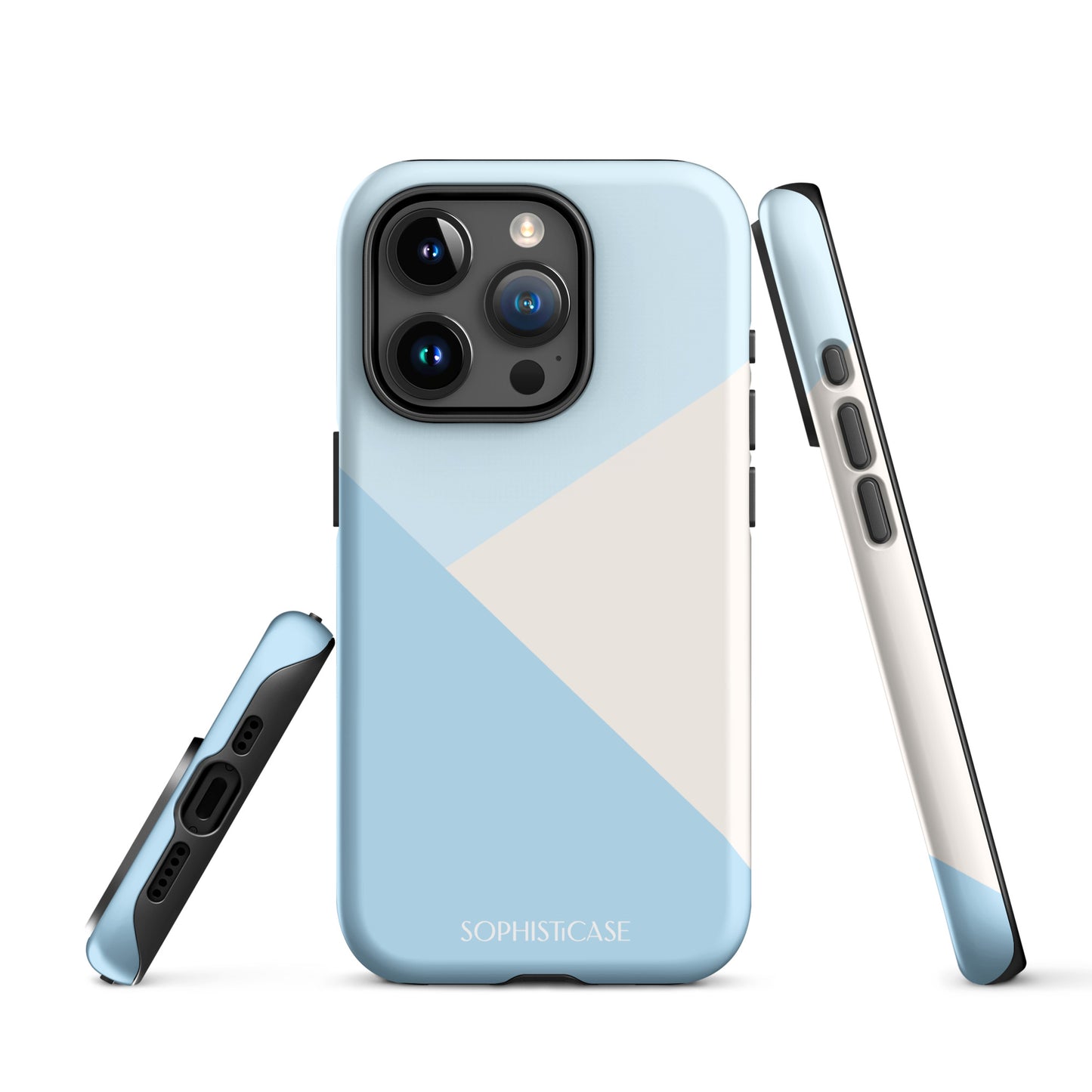 Diagonals in Baby Blue - iPhone® Tough Case