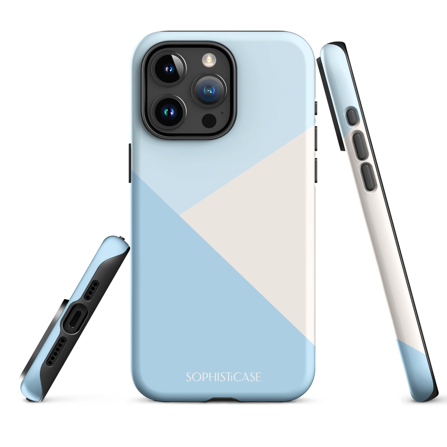 Diagonals in Baby Blue - iPhone® Tough Case